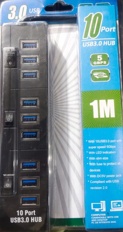 10 Ports Fast Usb Hub 3.0